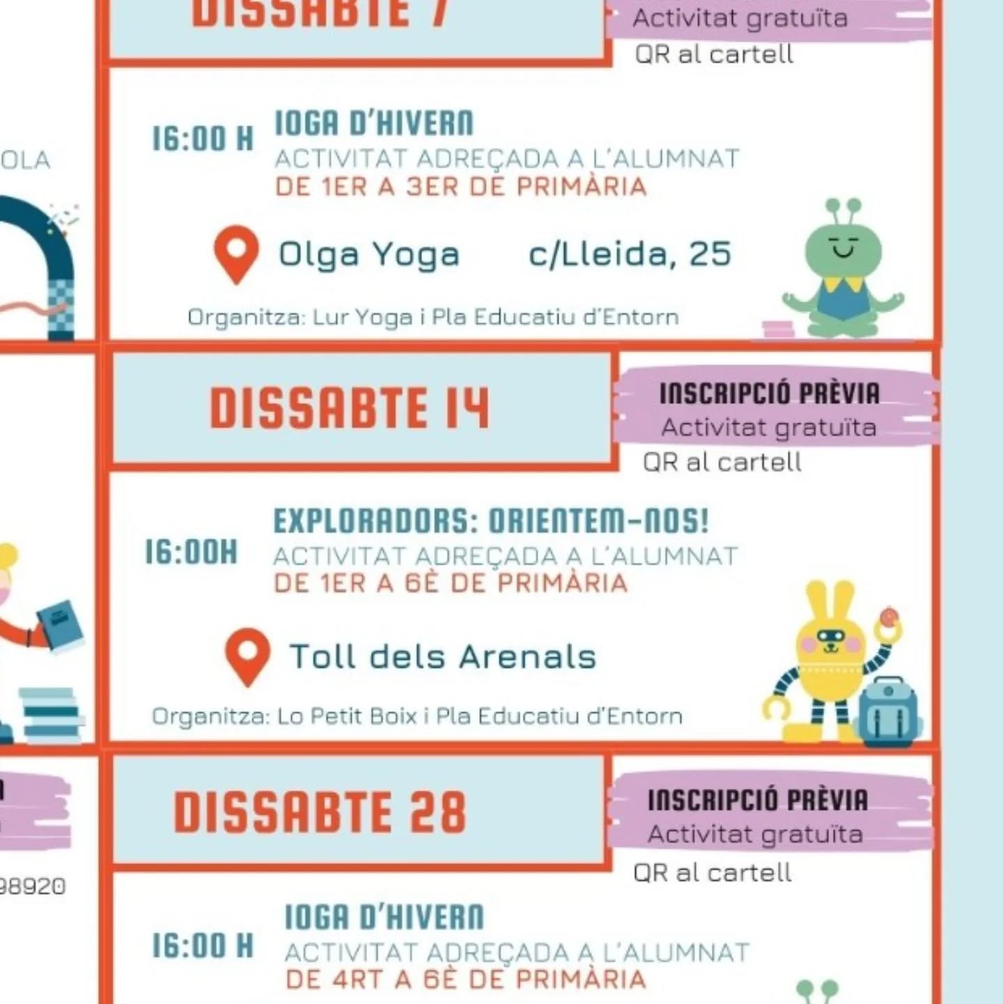 🧭🌿 Nova activitat d’orientació del @passaportedunauta de la @ajuntamentdelasenia!

El pròxim dia 14 ens trobarem amb infants de primària per descobrir l’entorn del Toll dels Arenals, combinant orientació i un trivial sobre la Sénia i el seu entorn natural i cultural 🗺️❓

Una activitat lúdica per aprendre, moure’ns i conèixer millor el nostre territori.

Esteu preparats i preparades? 🙌

ℹ️ Recordeu que els grups d’infants han d’anar sempre acompanyats d’un adult responsable. L’activitat es desenvolupa al medi natural i comporta uns riscos inherents.