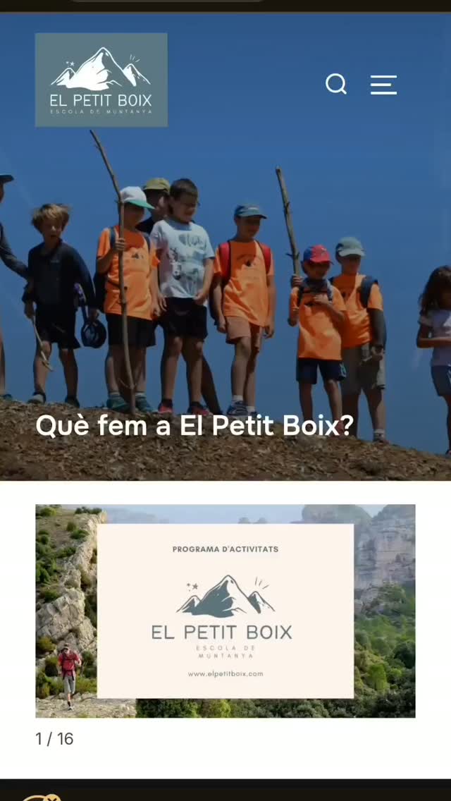 📚🌿 Ja estem preparant el proper curs!

A El Petit Boix oferim un ampli catàleg d'activitats educatives per a escoles i instituts, adaptades a cada etapa educativa i pensades per aprendre vivint experiències.

🥾 Educació ambiental 🧭 Orientació 🌲 Descoberta de la natura 🏃 Activitats esportives al medi natural 🤝 Treball en equip i valors 🎒 Sortides d'un dia, jornades i projectes a mida

Si esteu buscant propostes diferents, de qualitat i adaptades al vostre centre, ens encantaria parlar amb vosaltres i preparar una activitat a mida.

📩 Contacteu-nos i us farem arribar el nostre catàleg.

#ElPetitBoix #EducacióAmbiental #Escoles #Instituts #AprendreALaNatura